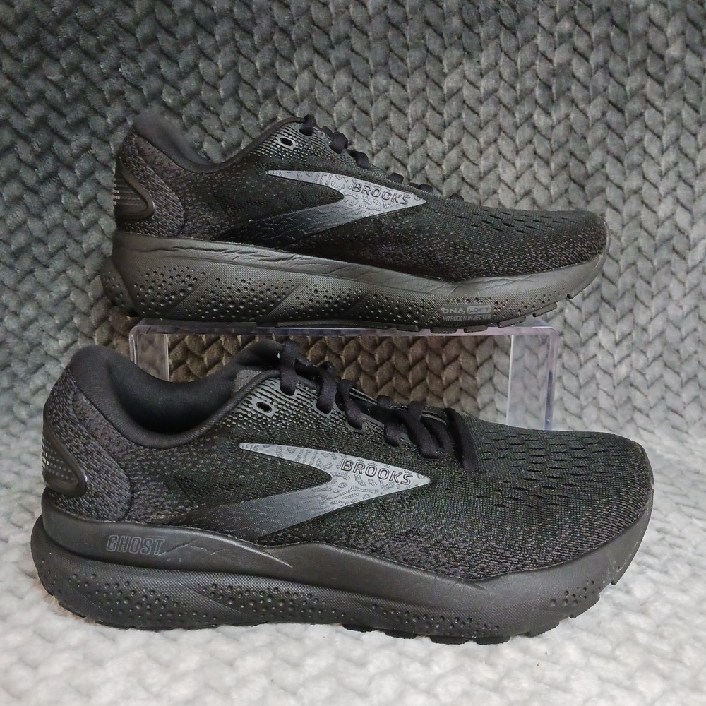 Brooks Ghost 16 Black Ebony Women's Walking Running Sneakers Shoes Size 7.5